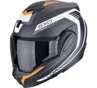 Scorpion EXO Tech Evo Carbon Cosy Casco, negro mate/naranja, Talla XS (54)