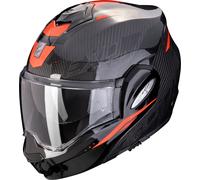 Scorpion EXO-Tech Evo Carbon Rover, casco modular XS female Negro/Rojo