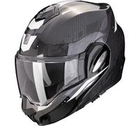 Scorpion Exo-Tech Evo Carbon Rover Casco, negro-blanco, tamaño S para Hombres