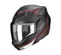 Scorpion, Exo-Tech Evo, Cascos Abiertos Y Modulares Para Motocicletas, Matt Black-Red, L, Admirador Unisex