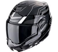 Scorpion EXO-Tech Evo Conquer, casco modular XS male Negro/Gris/Blanco