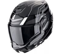 Scorpion Exo-Tech EVO Conquer negro y blanco casco modular CE 22.06 - Color: BLANCO, Talla: Talla S