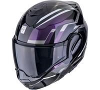 Scorpion EXO-Tech Evo Furio, casco modular L male Negro/Lila/Verde