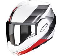 Scorpion EXO-Tech Evo Genre, casco modular L male Mate Blanco/Plata/Rojo