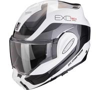 Scorpion EXO-Tech Evo Pro Commuta, casco modular M male Blanco/Plata/Negro