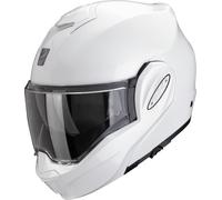 Scorpion Exo-Tech EVO Pro Solid blanco FIBRE VIDRIO+pantalla negro regalo - Color: BLANCO, Talla: Talla M