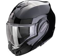 Scorpion Exo-Tech EVO Pro Solid negro metal FIBRA VIDRIO pantalla negro regalo - Color: NEGRO, Talla: Talla M