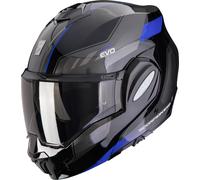 Scorpion Exo-Tech Evo Socius Casco abatible, negro/azul, Talla S (55/56)