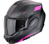 Scorpion EXO-Tech Evo Socius, casco modular XS female Mate Negro/Fucsia