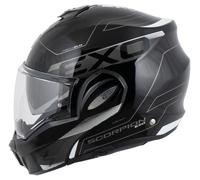 Scorpion EXO Tech Evo Traveller Casco, negro-blanco, tamaño L para Hombres