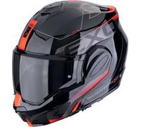 Scorpion EXO-Tech Evo Traveller, casco modular XXL male Negro/Gris/Rojo