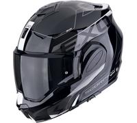 Scorpion EXO Tech Evo Traveller Casco, negro-blanco, tamaño S para Hombres