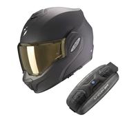 Scorpion Exo Tech NC Casco Pera Moto, Hombre, Antracita Mate , Talla XXXL +INTERCOM UCOM2R Cellular Line