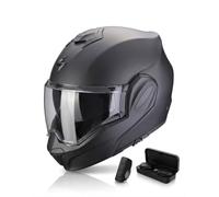 Scorpion Exo Tech NC Casco Pera Moto, Hombre, Negro Mate, Talla XXL + AIRPODS Zero Cellular Line