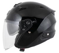 Scorpion Exo-Z1 Casco Jet Negro/Metálico L unisex