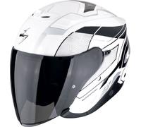 Scorpion EXO Z1 Vue Casco Jet, negro-blanco-plata, tamaño XS para Hombres