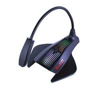 Scorpion - Micrófono Gaming, Retroiluminación RGB en 7 Colores, Micrófono Omnidireccional, Conector USB, Tamaño 6 mm x 5 mm, Para Windows 7 o Superior, Color Negro