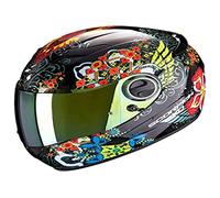 Scorpion NC Casco per Moto, Hombre, Negro/Rojo/Azul, M