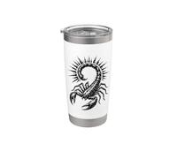Scorpion Spiked Tail Punk Metal Arachnid Vaso térmico de acero inoxidable de doble pared