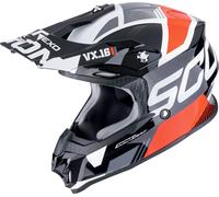 Scorpion VX-16 Evo Air Analog, casco de motocross XL male Negro/Rojo/Blanco/Gris