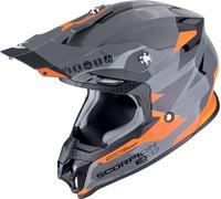 Scorpion VX-16 Evo Air Rod, casco de motocross XXL male Gris/Gris Oscuro/Naranja