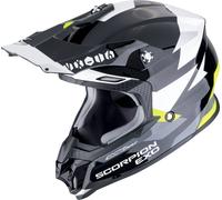 Scorpion VX-16 Evo Air Rod, casco de motocross XXL male Negro/Blanco/Amarillo Neón