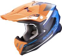 Scorpion VX-22 Air Beta Casco de motocross, azul-naranja, tamaño XL para Hombres
