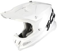 Scorpion VX-22 Air Solid Casco de motocross, blanco, tamaño L para Hombres