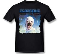 Scorpions Blackout Men's Fashion Short Sleeve T-Shirt Graphic Crewneck tee Size M