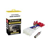 Scosche Compatible con vehículos GM seleccionados 1986-2005, arnés de cables y adaptador de antena GM2AB