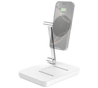 Scosche MagicMount Base MS - Estación de carga inalámbrica rápida plegable para escritorio, cargador de teléfono para MagSafe iPhone 16/15/14/13/12/AirPods Pro con soporte de cargador para Apple Watch