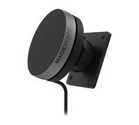 Scosche MEQMRAMPS MagicMount Qi2 - Soporte de cargador de coche inalámbrico de 15 W con placa de montaje AMPS compatible con bases de montaje específicas para vehículos ProClip, soporte magnético para