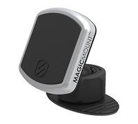 Scosche MPD-XTPP1 MagicMount Pro Soporte magnético para teléfono para Coche, Adhesivo de Grado automotriz, rotación de visión de 360 Grados, Negro/Plateado