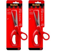 Scotch 1407 - Tijeras 18 cm, color rojo (Paquete de 2)