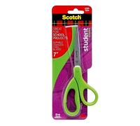 Scotch 1407SG - Tijeras para estudiantes (17,78 cm), color verde