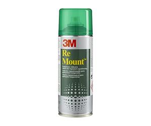 Scotch - 3M ReMount Adhesivo en Spray Reposicionable y Retirable, 1 Bote de 400 ml, Claro