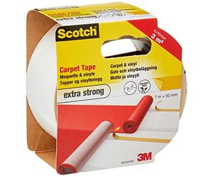 Scotch 42020750B - Cinta Adhesiva De Doble Cara Para La Alfombra Y Pisos De Vinilo, Transparente