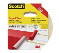 Scotch 42022050B - Cinta Adhesiva De Doble Cara Para La Alfombra Y Pisos De Vinilo, Transparente