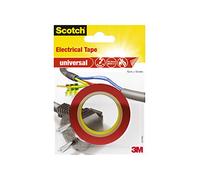 Scotch 4401RED - Cinta eléctrica aislante (10 m x 15 mm), color rojo