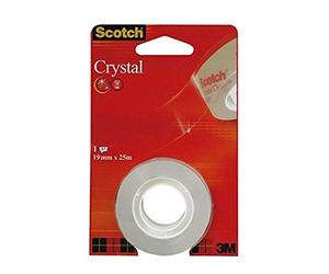 Scotch 6-1925R1 Tape 19 MM x 7.5 M Transparent | Cinta adhesiva versátil para una adhesión fuerte y duradera; acabado brillante transparente para reparar