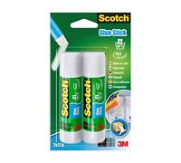 Scotch 6242C - Barra adhesiva de 21 g, transparente, pack de 2