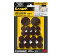 Scotch - Almohadillas de Fieltro, Redondas, Marrones, 2,54 cm de diámetro, 16 Almohadas/Paquete (SP821-NA)