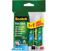 Scotch Barra adhesiva permanente, 2 barras + 1 GRATIS, 21 g