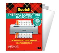 Scotch Bolsas de laminación térmica, 50 hojas de laminación, 3 mil., tarjetas de visita laminadas, pancartas y ensayos, idea
