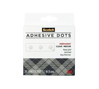 Scotch Brand 599039153097 Scotch 010-300M 300-Pack Adhesive Dots, Medium, 300 Count, Clear, 12 Pack