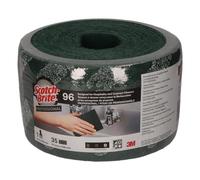 Scotch Brite 3M ScotchBrite 96 Rollo Fibra Verde Limpieza General precortado 134 mm x 6 m 12 rolloscaja S Brite ESTROP 6MX134MM, 1, Neutro