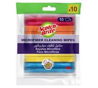 Scotch-Brite Bayetas de microfibra Limpieza Básica, colores variados, pack de 10
