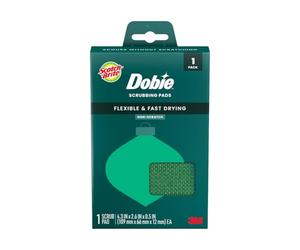 Scotch-Brite Esponja de Cocina para Lavar, Almohadilla de fregado Dobie de Navidad, Almohadilla de Malla de Secado rápido con un Color Verde Festivo