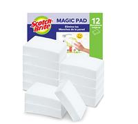 Scotch-Brite Esponja Mágica de Limpieza, Paquete Económico de 12 Esponjas, Borrador Mágico, Elimina Las Manchas de Paredes, Zapatos, Fregaderos y Más sin Productos Químicos