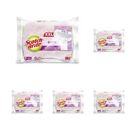 Scotch-Brite Esponja XXL para Fregar el Baño, 1 Unidad por Paquete - Suave y Duradera, para Superficies Delicadas como Vidrio, Cromados y Cerámica (Paquete de 5)